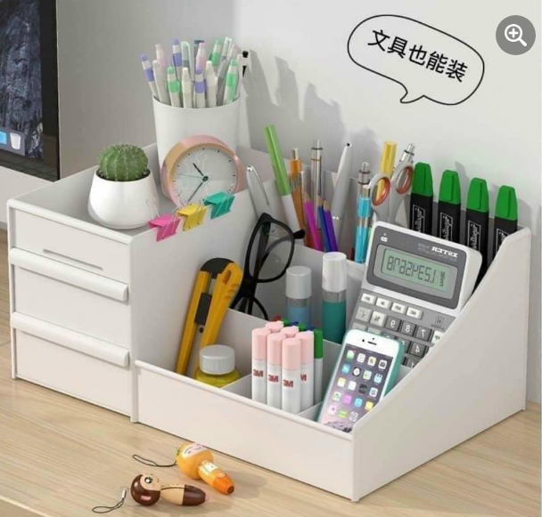 Kệ đựng mỹ phẩm, kệ đựng đồ dùng cá nhân đa năng bằng nhựa, nhiều ngăn tiện dụng