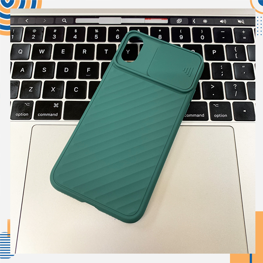Ốp lưng dẻo bảo vệ camera nắp trượt cho iphone