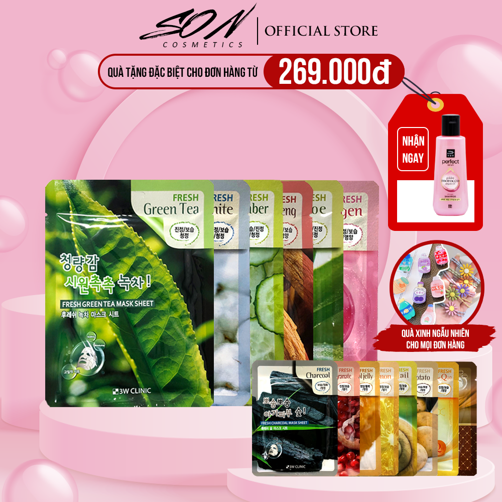 Mặt nạ hàn quốc 3w clinic mask sheet 23ml