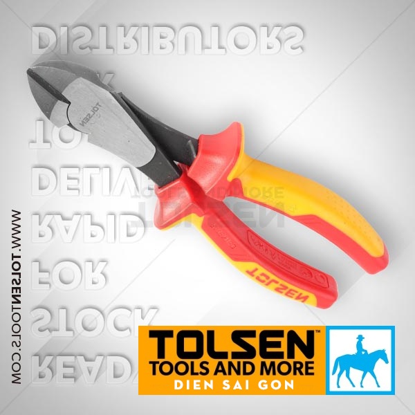 Kìm cắt trợ lực cách điện 1000v 7inch 180mm crv heavy duty tolsen total v38127 v16037