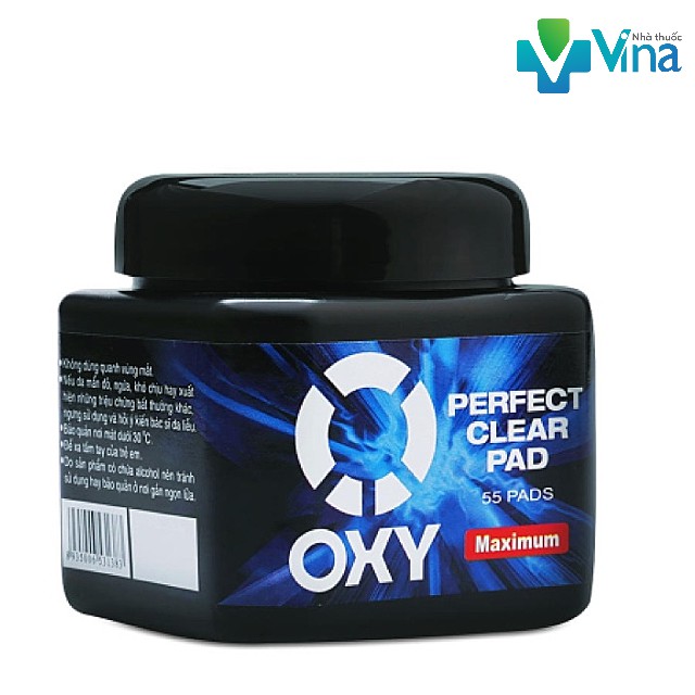 Miếng làm sạch da mặt ngăn ngừa mụn Oxy Perfect Clear Pad 55 miếng