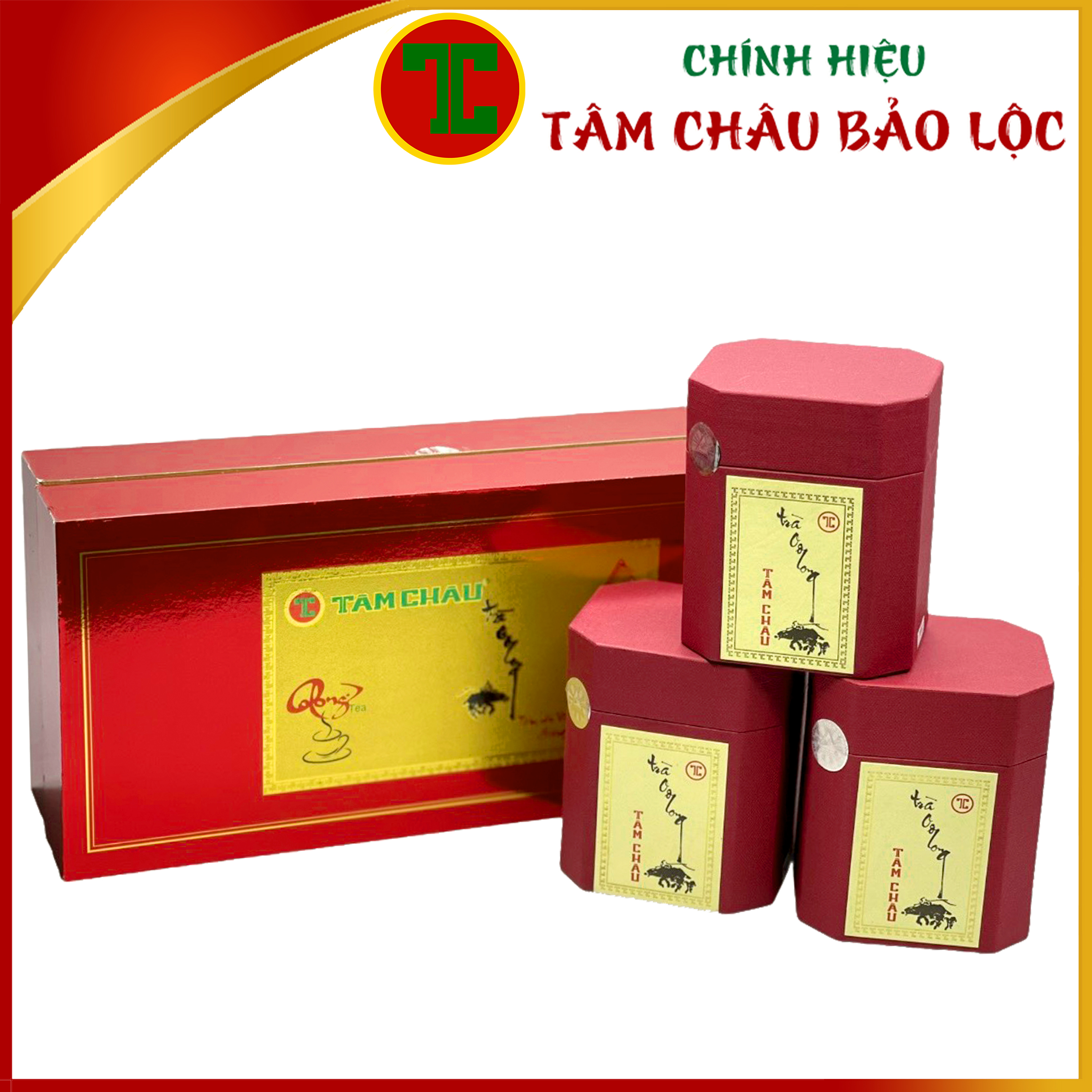 Trà ô long thuần đỏ tâm châu 300gr - chính hiệu trà bảo lộc