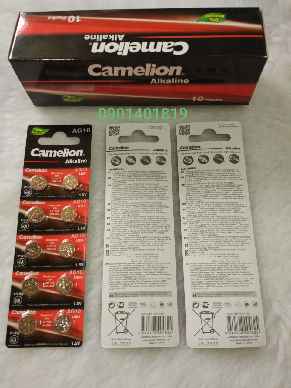 Pin ag10 camelion