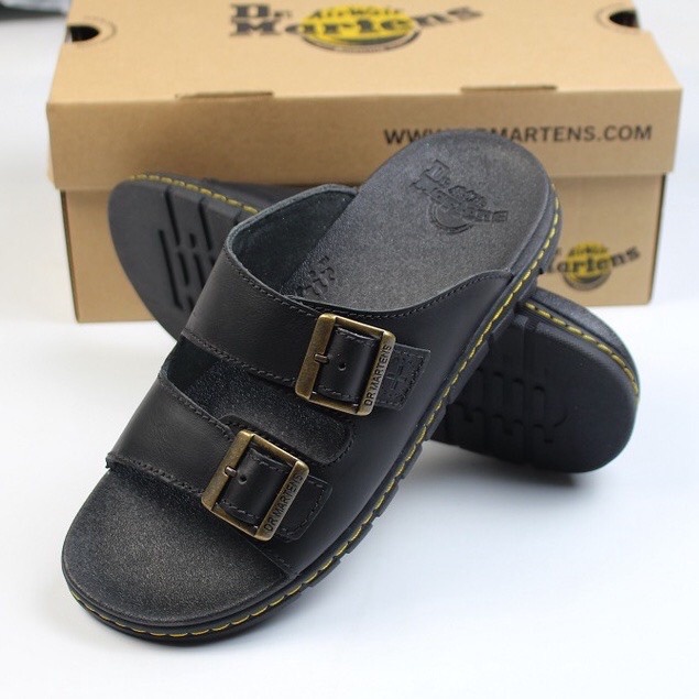 Dép quai ngang doctor martens da bò cao cấp khóa doctor martens TL12345