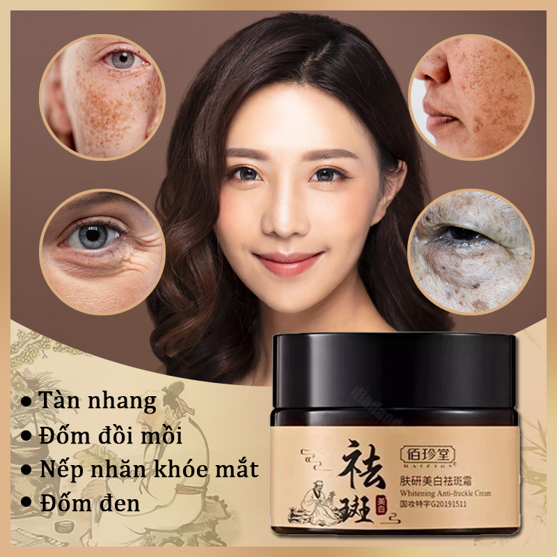 Kem tàn nhang hiệu quả nhất kem tàn nhang đồi mồi kem tàn nhang 7 ngày 30g,xóa vết thâm nám/tàn nhang/vết chân chim/đồi mồi/làm mờ hắc tố/làm trắng da/trở