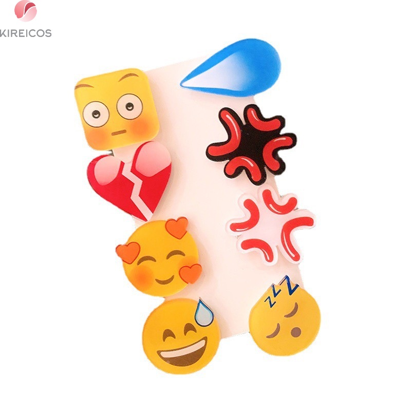Giảm giá 1 kẹp tóc biểu tượng emojis siêu cute phô mai que - BeeCost