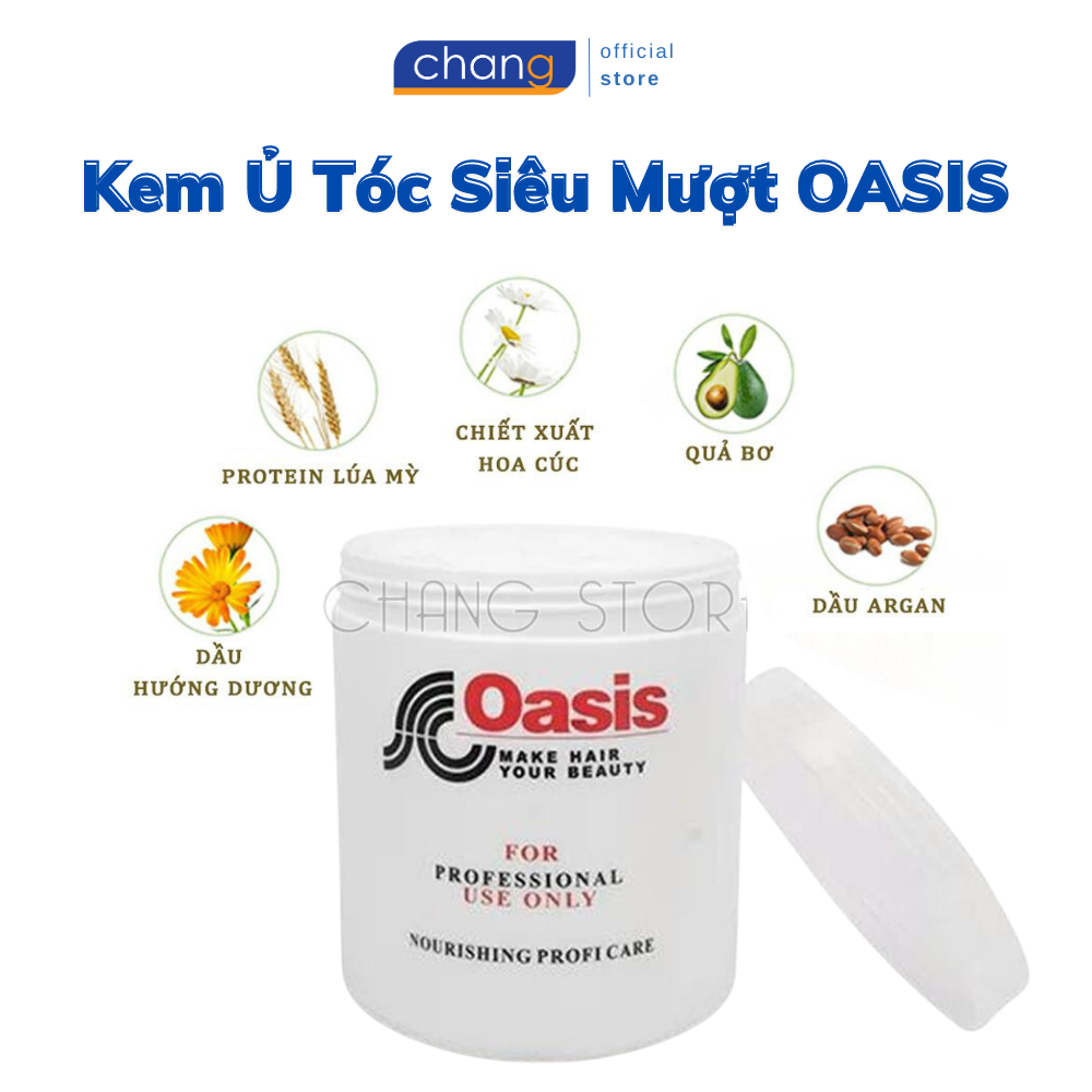 Kem Ủ Tóc Siêu Mượt OASIS Hộp 1000ml, Giúp Cân Bằng Độ Ẩm Cho tóc, Mang Lại Sẻ Sáng Bóng, Khỏe Mạnh, Mượt Mà Cho Mái Tóc Của Bạn