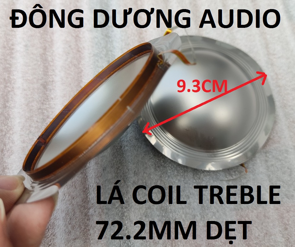 Lá coil treble 750 kích thước 72.2mm nhôm dẹt - giá 1 cái
