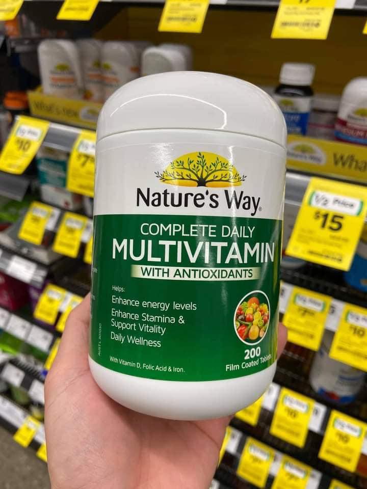 Vitamin tổng hợp Nature’s Way Multivitamin 200 viên của Úc