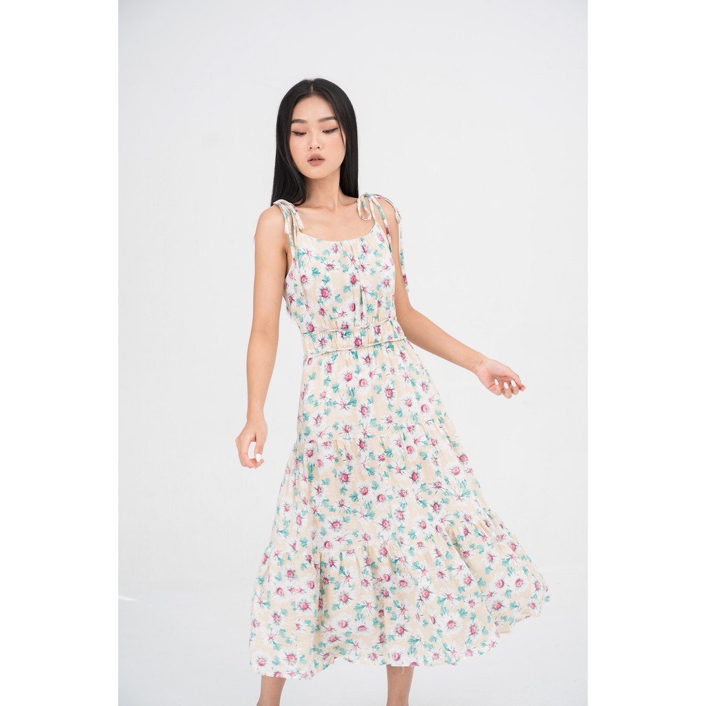 De leah - đầm xoè 2 dây đuôi cá viền eo - thời trang thiết kế