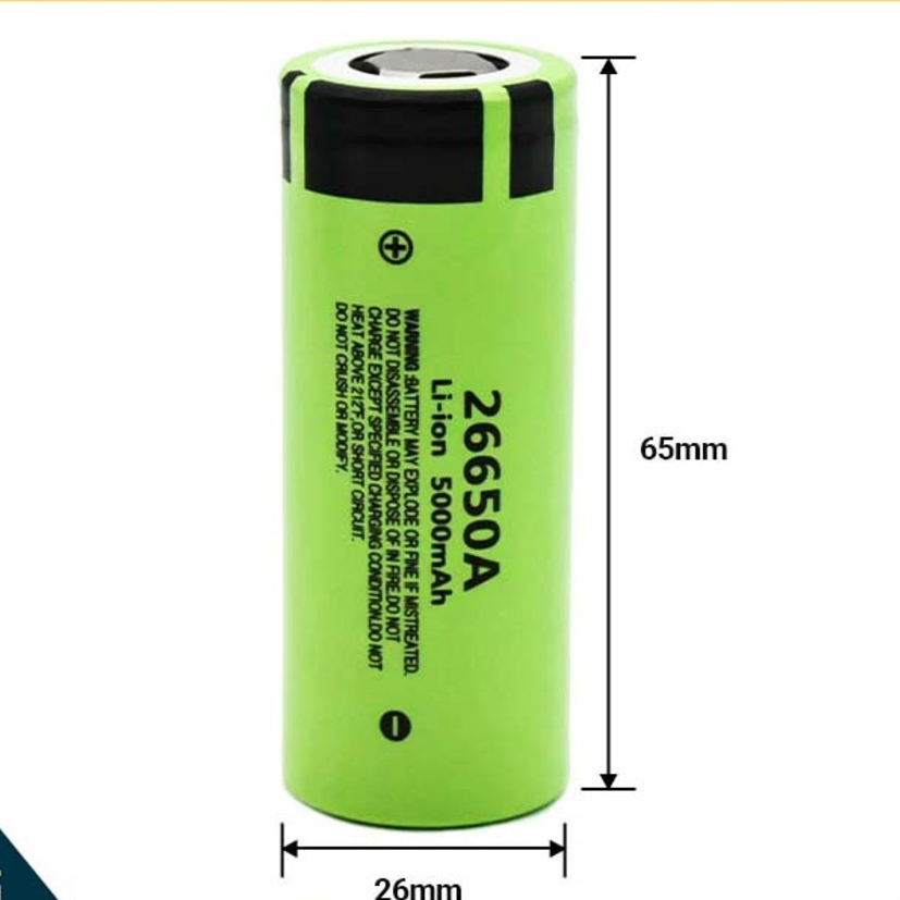 Pin sạc li-ion 26650 3.7v 5000mah li-ion 3,7v pin máy khoan, sạc dự phòng