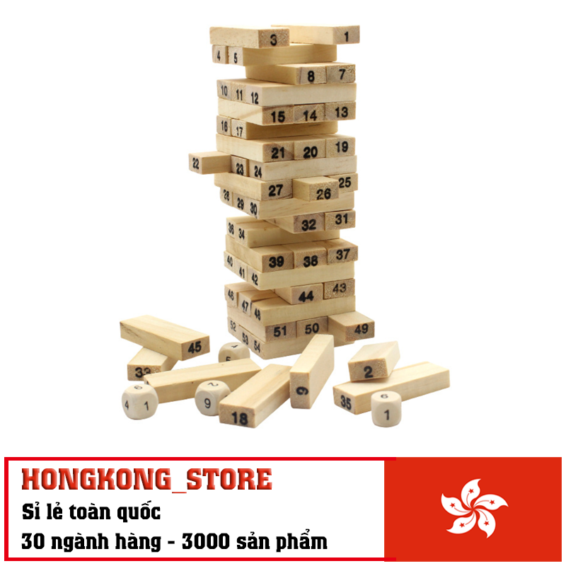 [ĐỒ CHƠI THÔNG MINH] Bộ đồ chơi rút gỗ 54 miếng loại tốt