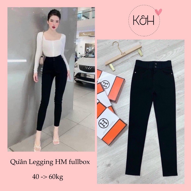 Quần legging chữ H hộp
