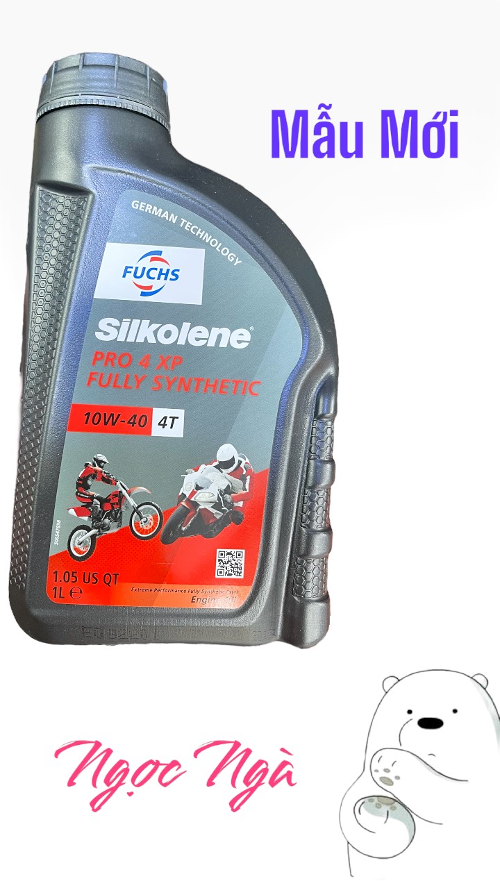 Nhớt fuchs sikolene pro 4 xp 10w40/5w40 1 lít, nhớt xe máy-xe côn tay fuchs