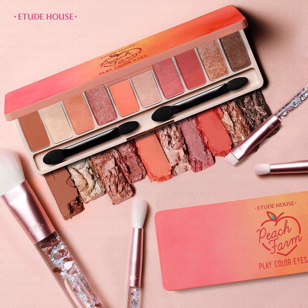 Bảng phấn mắt 10 màu play color eyes #peach farm