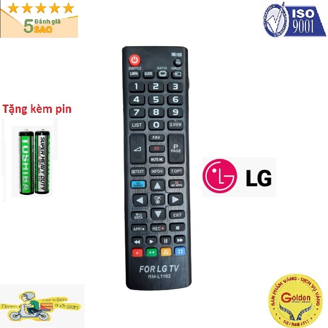 Điều Khiển TiVi LG RM - L1162 vào mạng internet ,Remote Điều Khiển TiVi LG ngắn RM-L1162 1