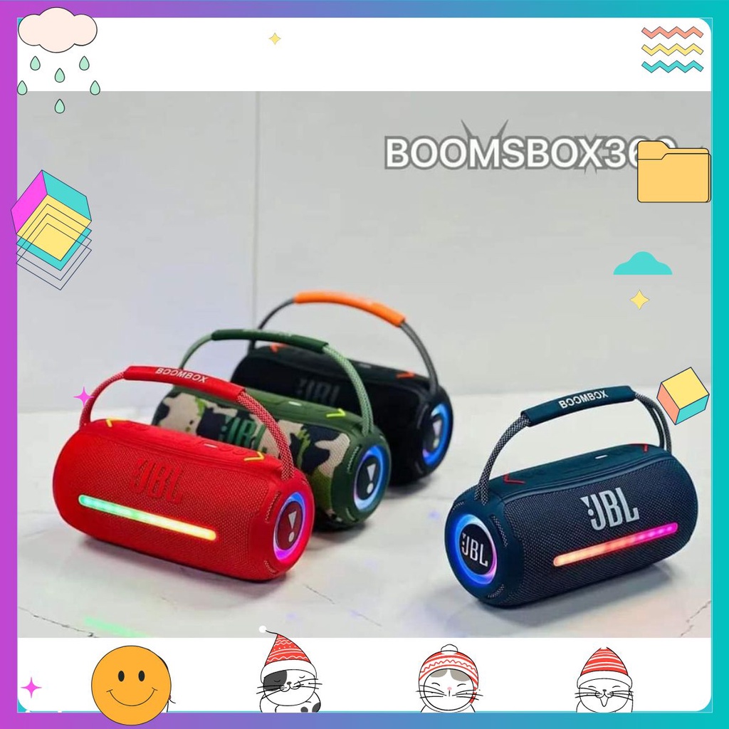 Loa Bluetooth Công Suất Lớn BoomBox 360 - Chống Nước IPX7 loa Bluetooth Boombox 360 đèn led thế hệ mới Bass căng âm  Hay 6/2023