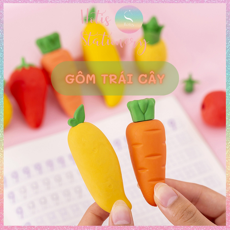 Gôm tẩy chì hình trái cây khổng lồ cute cho bé