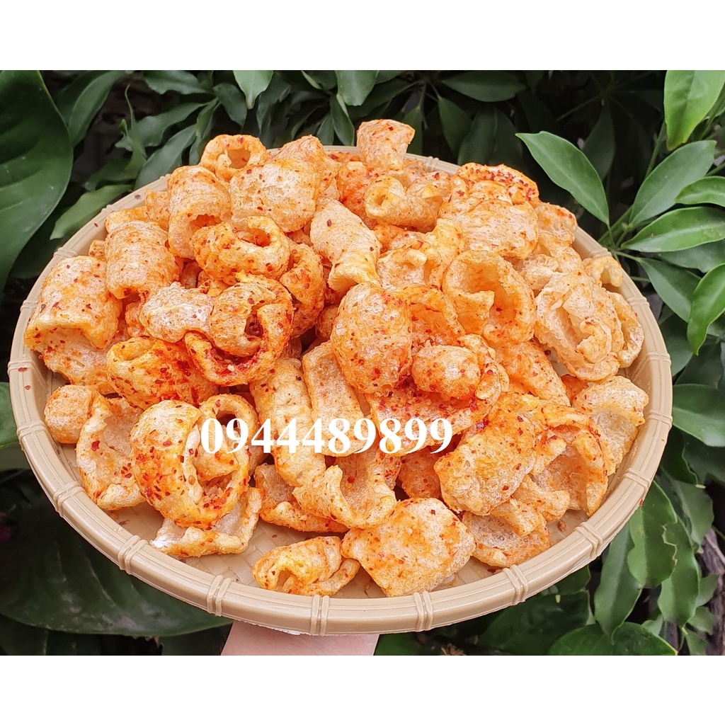 500gr da heo cháy tỏi 500g - đồ ăn vặt
