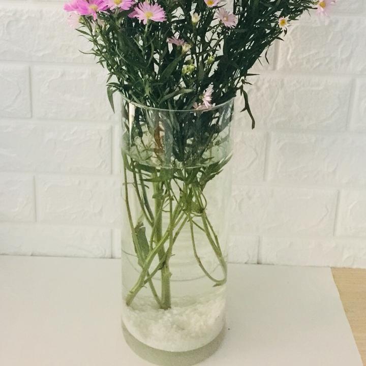 Chậu thủy tinh cắm hoa 12x30cm