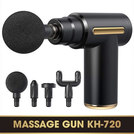 Súng matxa cầm tay cao cấp KH-720, Máy massage cầm tay fascial gun,Súng massage cầm tay, Tiện Lợi + 