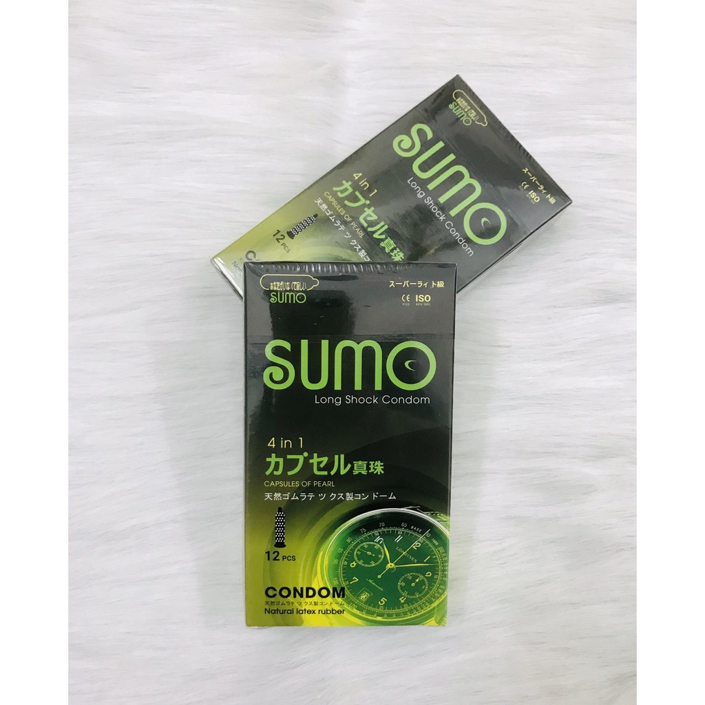 Bao cao su Sumo Nhật 4 in 1 phát hiện bệnh tình dục, sản phẩm có độ bền cao, chất lượng tốt, cam kết hàng nhận được giống với mô tả, inbox để được tư vấn thêm