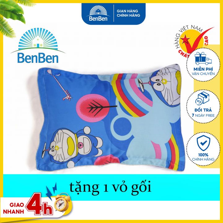 1 Gối cho bé size 30x40cm + tặng vỏ gối hàng Việt Nam cao cấp - Ben Ben - gối ngủ - gối cho bé mầm non - air pillows