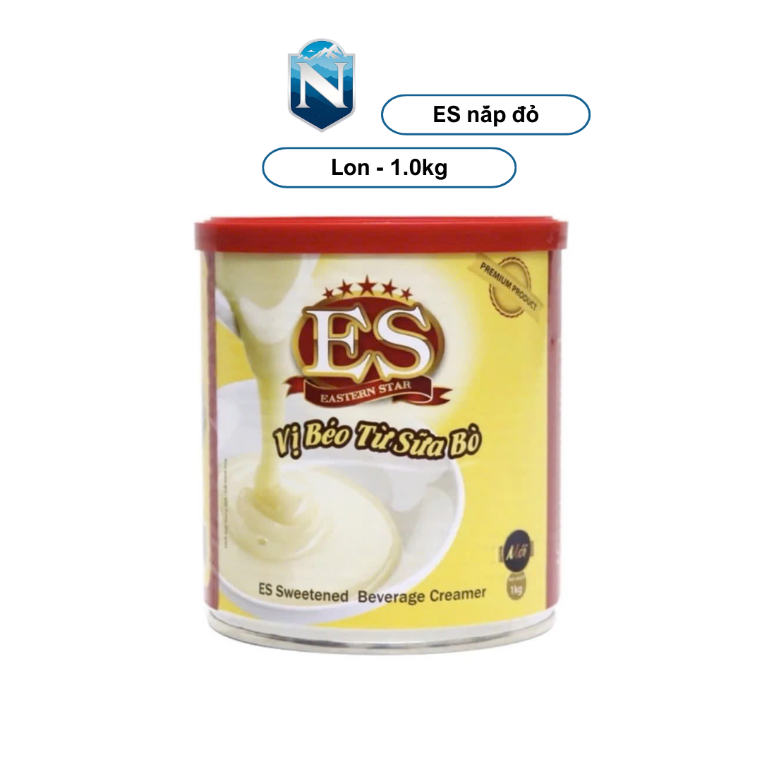 [Lon] Sữa đặc có đường ES Creamer nắp đỏ 1kg -nhập Malaysia