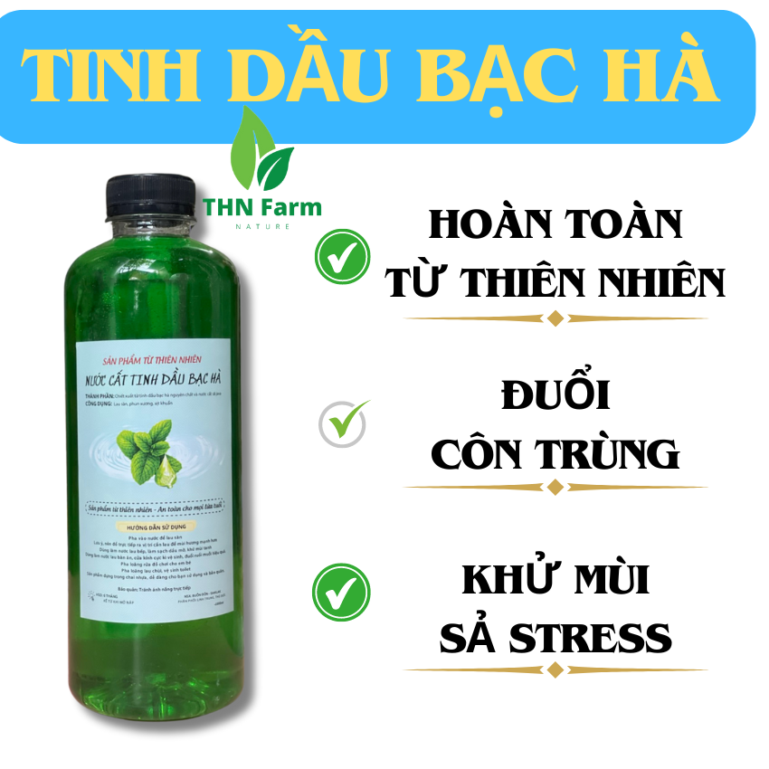 Tinh Dầu Bạc Hà Lau Sàn- Khử mùi-Diệt Khuẩn, Chống Muỗi-Côn Trùng Sản Phẩm Từ Thiên Nhiên An Toàn Cho Em Bé Và Mẹ Bầu.