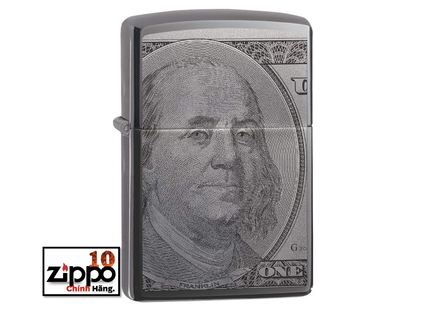 Bật lửa zippo 49025 currency design - chính hãng 100%