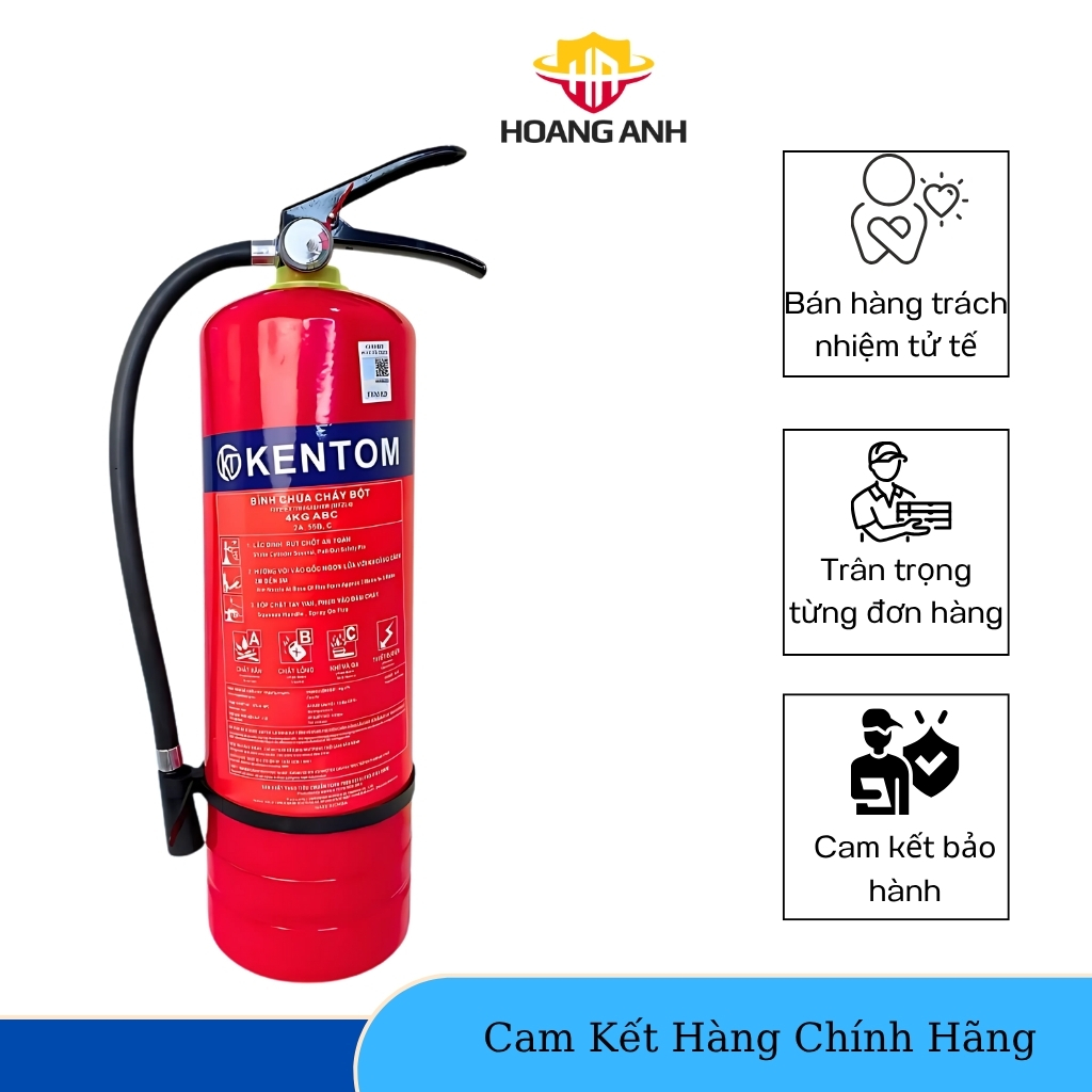 Bình Chữa Cháy Bột MFZ4 BC 4Kg -Thiết Bị Phòng Cháy Chữa Cháy