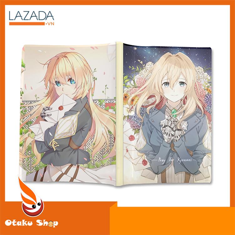 [HCM]Sổ tay bìa dẻo hình Anime Violet Evergarden - Búp Bê Ký Ức - Khu Vườn Sắc Tím Năm Ấy