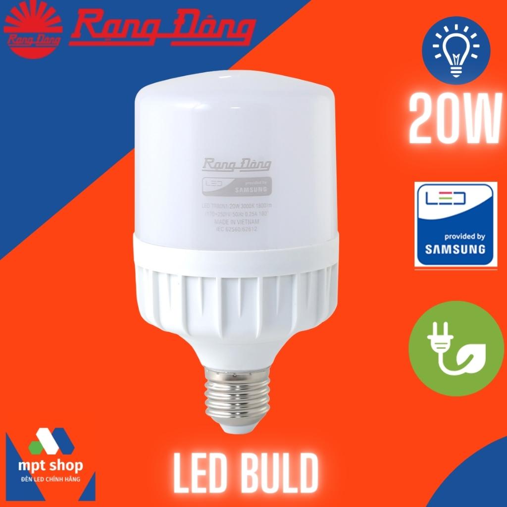 Bóng Đèn Rạng Đông Led BULB TRỤ 20W. Freeship đơn 50K trở lên