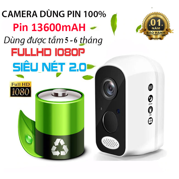 Camera wifi dùng pin s6 full hd 1080p