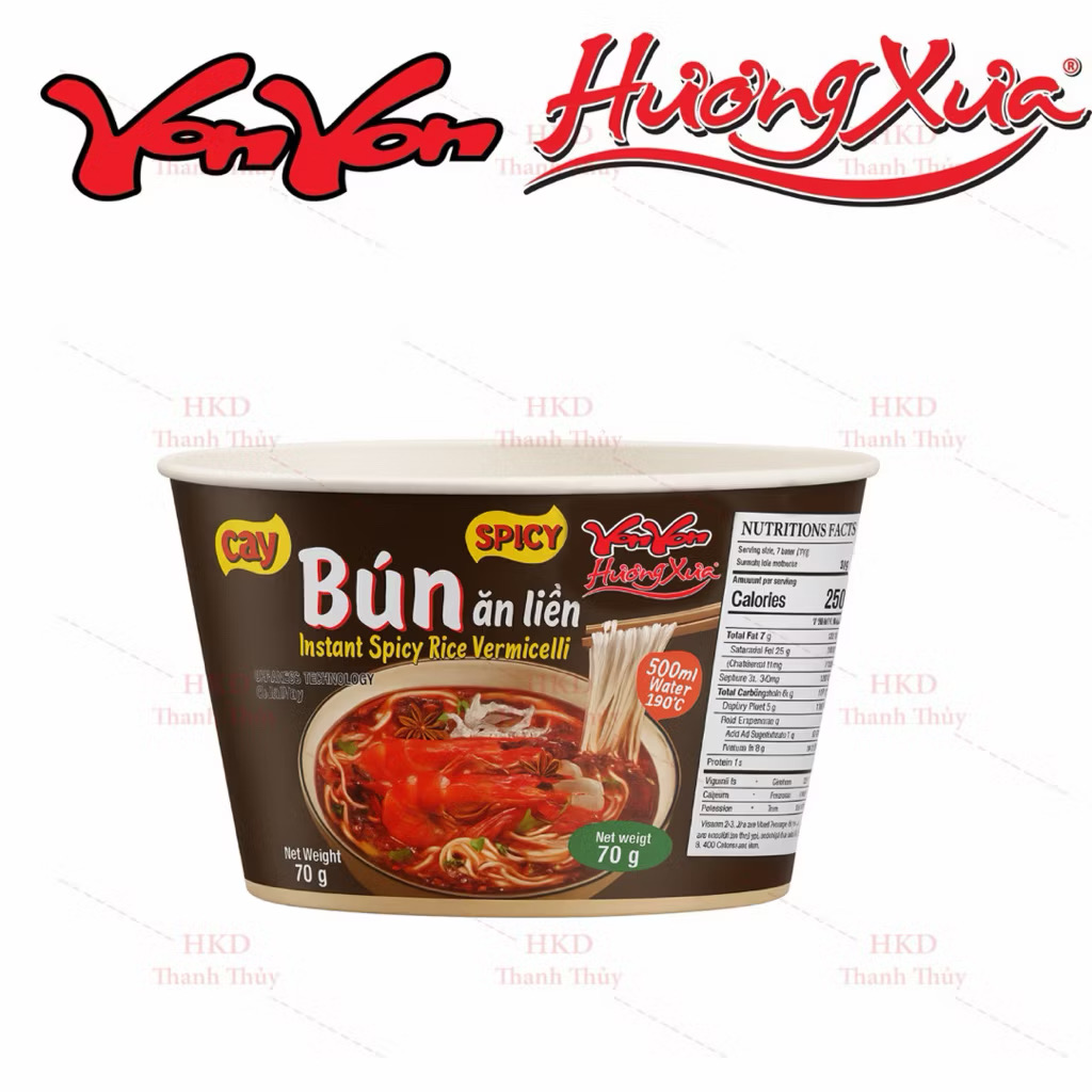 Bún ăn liền Spicy -Hương Xưa ( kèm gói gia vị , cay)