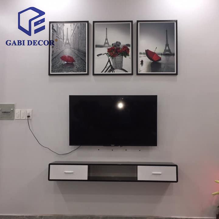 Kệ TiVi Treo Tường 2 Ngăn Kéo  Rộng: 150 cm Cao: 20 cm Sâu: 24 cm