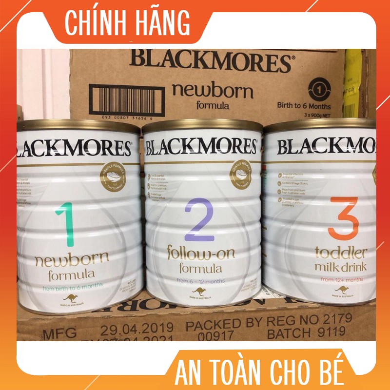Sữa blackmores đủ số 1-2-3 nội địa úc lon 900g date mới