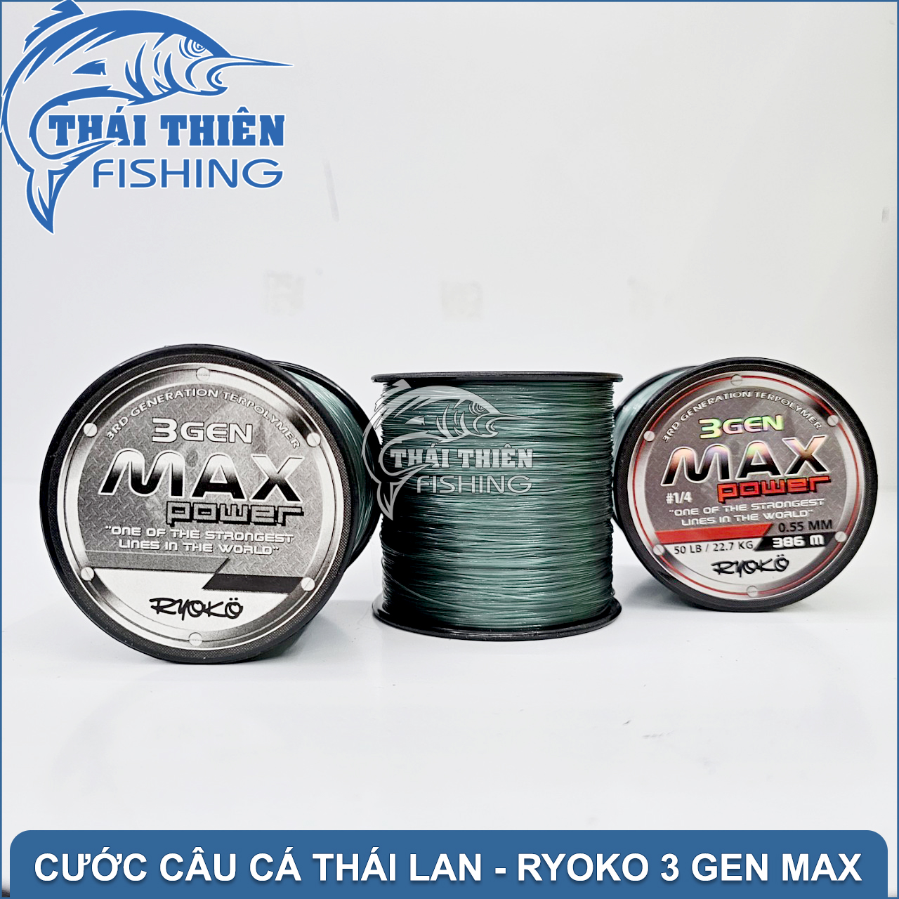 Cước câu cá ryoko thái lan thế hệ mới 3 gen max power