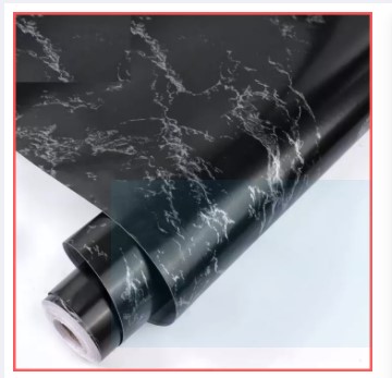 Cuộn 5 mét giấy dán tường đá hoa cương đen có keo sẵn khổ rộng 45cm giấy dán tường vân đá hoa cương đen giấy dán tường giả vân đá giấy dán tường có keo sẵn decal giấy dán tường màu đen bóng 5m - Haxu Shop