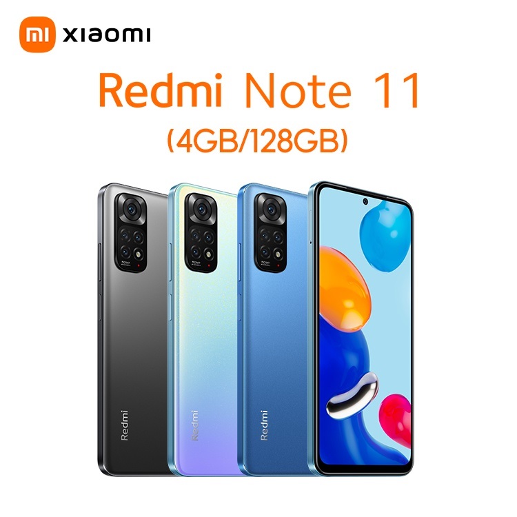 Điện thoại xiaomi redmi note 11 4gb/128gb | pin 5000mah | snapdragon 680 | sạc nhanh 33w - hàng chính hãng