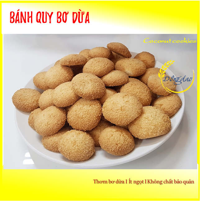 Bánh quy bơ dừa / Bánh quy nhà làm bánh ăn vặt ít ngọt / Coconut cookies