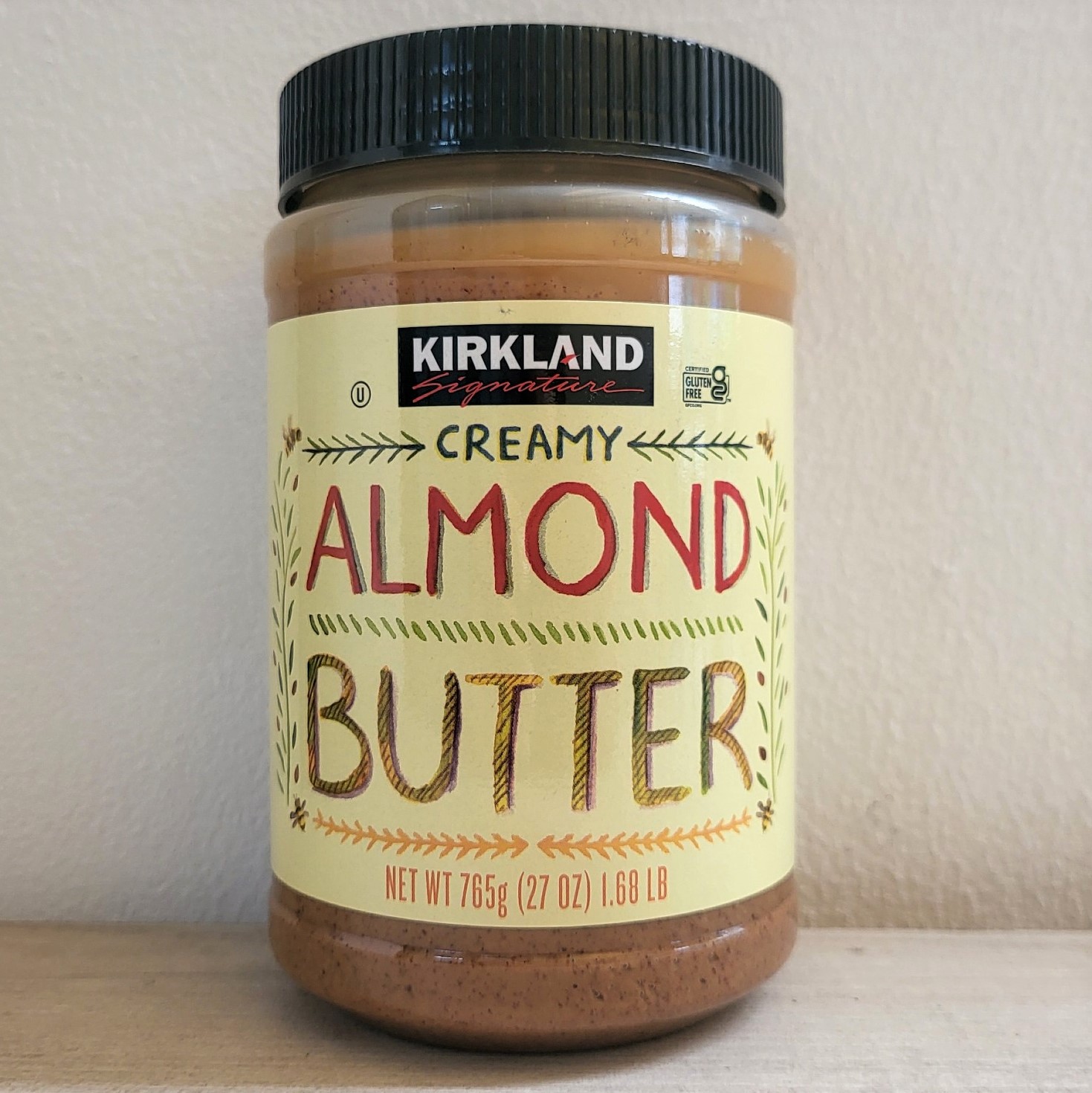 THANH LÝ HẠN SỬ DỤNG 18/4/2025 -- KIRKLAND (HỦ 765g) BƠ HẠNH NHÂN MỊN Creamy Almond Butter