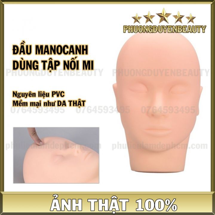 Đầu manocanh tập nối mi tập massage - loại 1