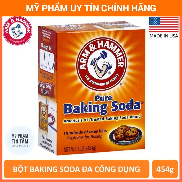Bột pure baking soda mỹ 454g đa công dụng