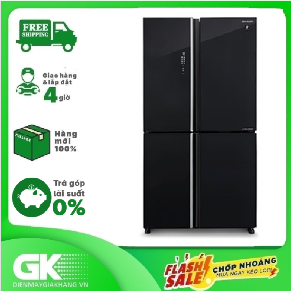 ☃ tủ lạnh sharp inverter 572 lít sj-fxp640vg-bk