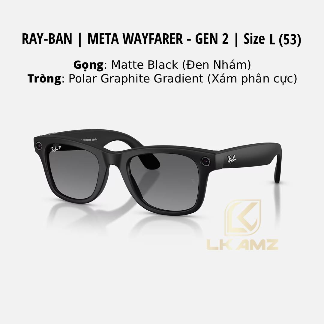 Kính thông minh Ray-Ban Meta Glasses – Wayfarer Gen 2 – 2025