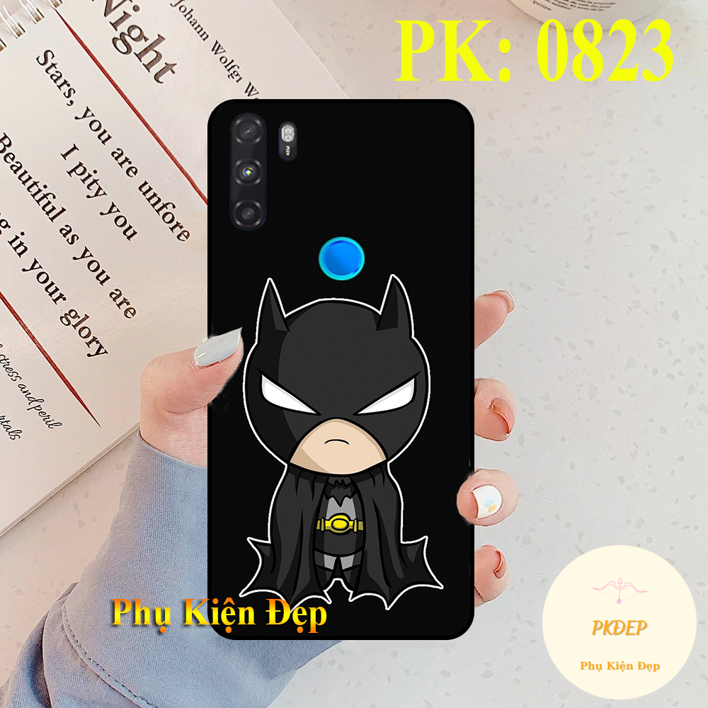 Ốp lưng Vsmart Active 3 dẻo đen in hình bst siêu anh hùng chibi