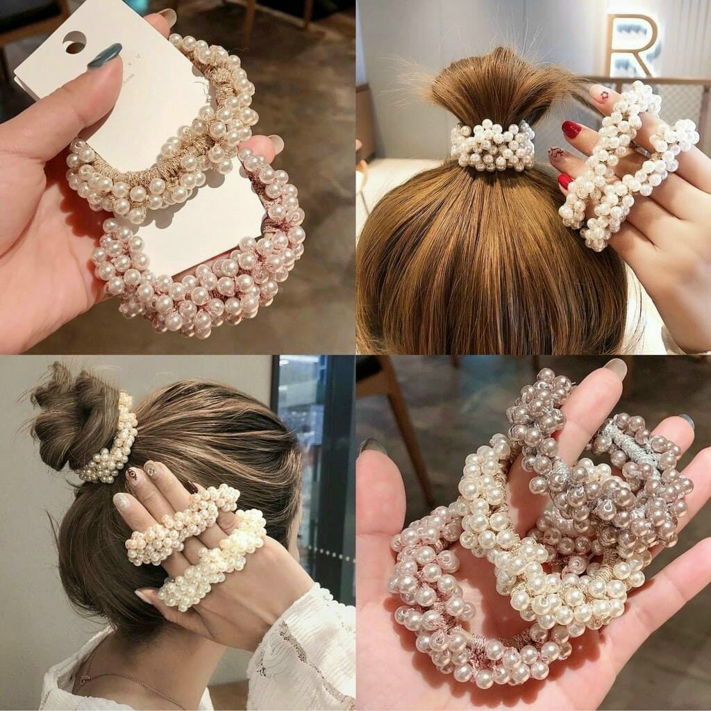 [HCM]HOT | CHUN BUỘC TÓC HẠT CỜM KẾT KIỂU CHUỖI NGỌC CỰC SANG CHẢNH | VIDEO THẬT | KISS PLAZA