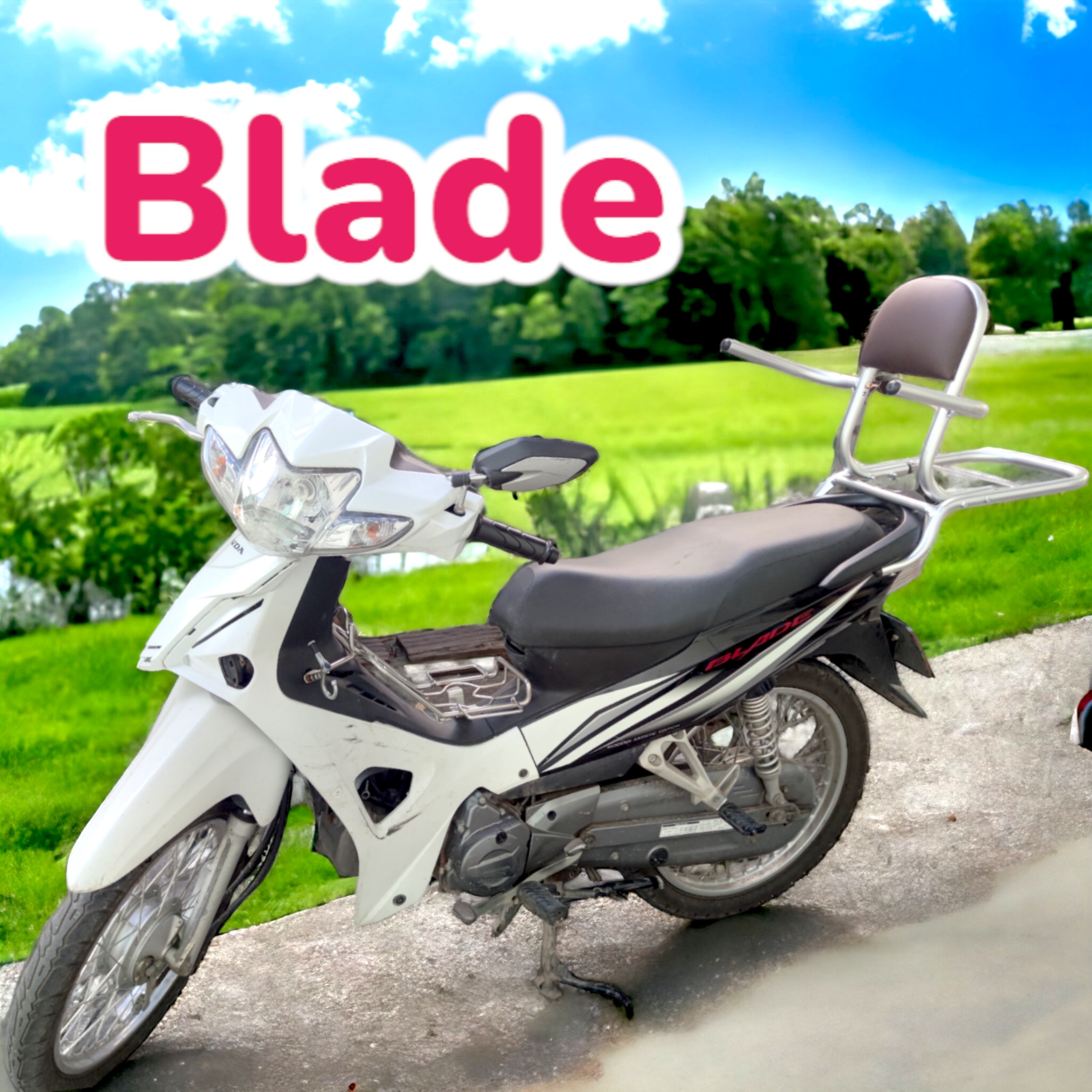 Baga phượt xe blade,Mẫu mới có thể tháo rời tay vịn