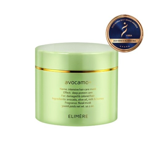 [HCM]Mặt nạ ủ tóc cao cấp ELIMERE Avocamo + Intensive Repair 300ml - Phục hồi tóc hư tổn, giúp tóc suôn mượt giảm gãy rụng
